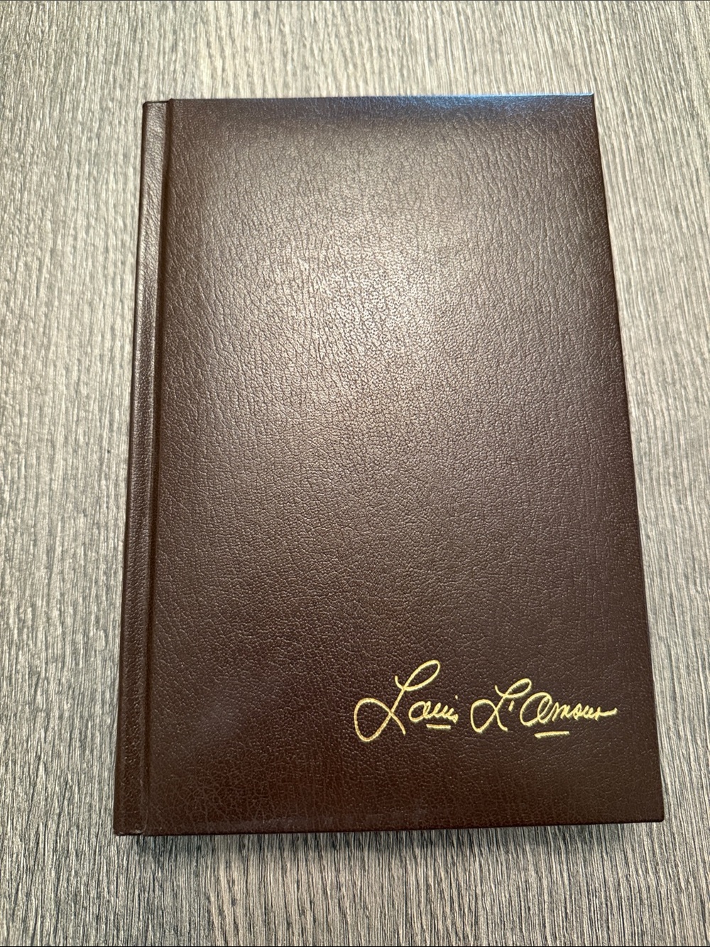 Louis L’Amour Leather-Look Book with Gold Signature